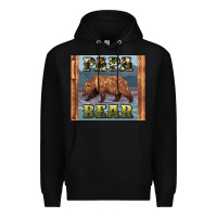 Black papar bear Premium Hoodie - Artiststas