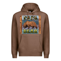 Chestnut papar bear Premium Hoodie - Artiststas