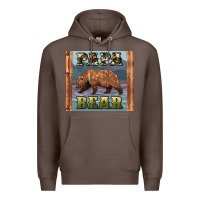 Coffee papar bear Premium Hoodie - Artiststas