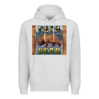 Dove Grey papar bear Premium Hoodie - Artiststas