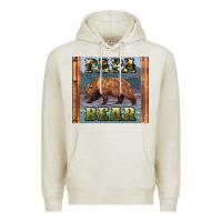 Oatmeal Heather papar bear Premium Hoodie - Artiststas