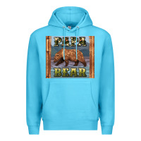 Ocean Blue papar bear Premium Hoodie - Artiststas