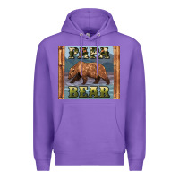 Purple papar bear Premium Hoodie - Artiststas