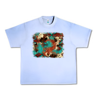Grape Ice aztec turquoise glitter cowhide  tooled leather ba Urban Heavy Tee - FaDigitalArtStudio