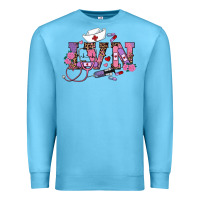 Ocean Blue valentines day lvn Premium Sweatshirt - RanaPortraitStore