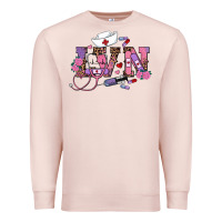 Pale Pink valentines day lvn Premium Sweatshirt - RanaPortraitStore