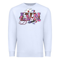 White valentines day lvn Premium Sweatshirt - RanaPortraitStore