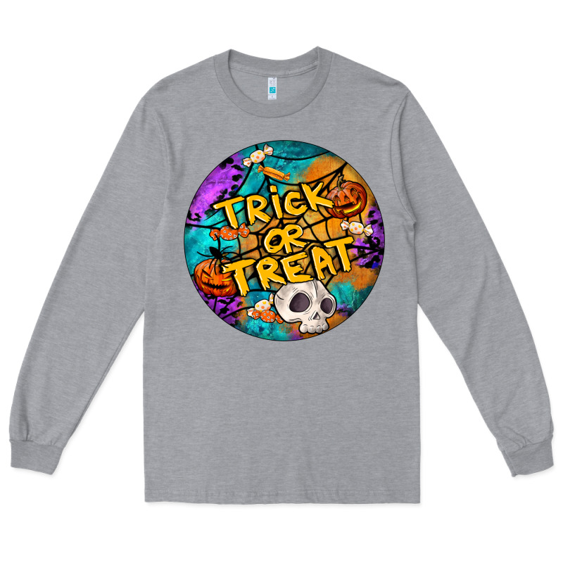 Trick Or Treat Hallowen Round Long Sleeve Tee by LillyAllenDesigns | Teevron