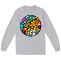 Moon Dust Trick Or Treat Hallowen Round Long Sleeve Tee - LillyAllenDesigns