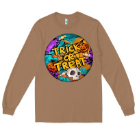Toasted Coconut Trick Or Treat Hallowen Round Long Sleeve Tee - LillyAllenDesigns