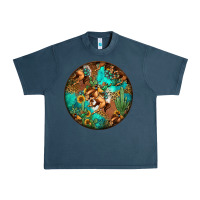 Midnight Navy western pattern circle Urban Heavy Tee - Jasminsmagicworld