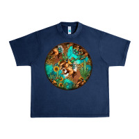 Navy western pattern circle Urban Heavy Tee - Jasminsmagicworld