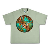 Oil Green western pattern circle Urban Heavy Tee - Jasminsmagicworld
