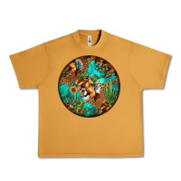 Peanut Butter western pattern circle Urban Heavy Tee - Jasminsmagicworld