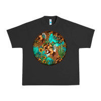 Pigment Black western pattern circle Urban Heavy Tee - Jasminsmagicworld