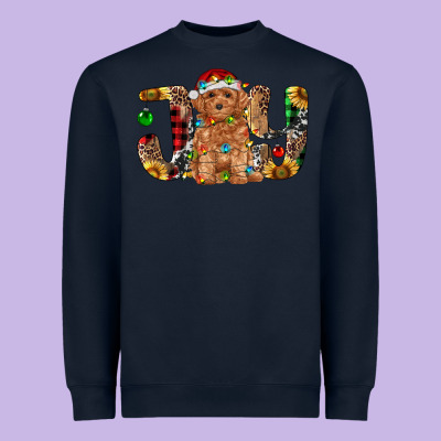 Toy Poodle Christmas Joy Heavyweight Sweatshirt Designed By Ranaportraitstore