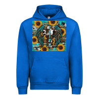 Cobalt western faith sunflower's Urban Hoodie - RanaPortraitStore