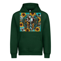 Forest Green western faith sunflower's Urban Hoodie - RanaPortraitStore