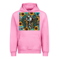 Fuchsia Pink western faith sunflower's Urban Hoodie - RanaPortraitStore