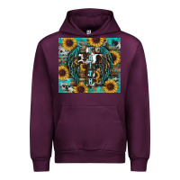 Mauve Wine western faith sunflower's Urban Hoodie - RanaPortraitStore
