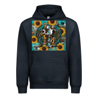Navy western faith sunflower's Urban Hoodie - RanaPortraitStore