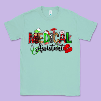 Medical Assistant Christmas Classic Tee Designed By Oliviacreatesart