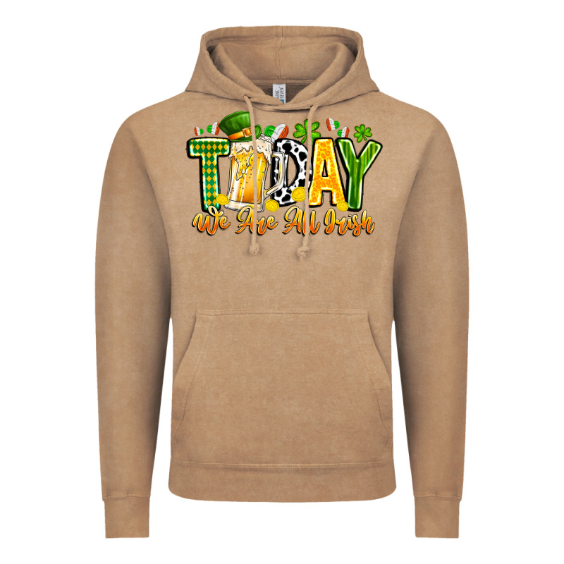 Today We Are All Irish Vintage Hoodie by CowhideDigitalArt | Teevron