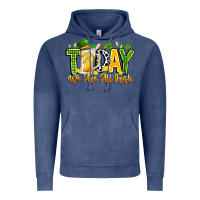 Vintage Denim today we are all irish Vintage Hoodie - CowhideDigitalArt