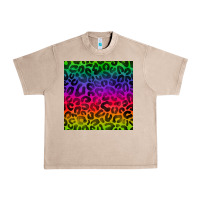 French Oak colorful leopard seamless pattern Urban Heavy Tee - BundleAndBundleShop