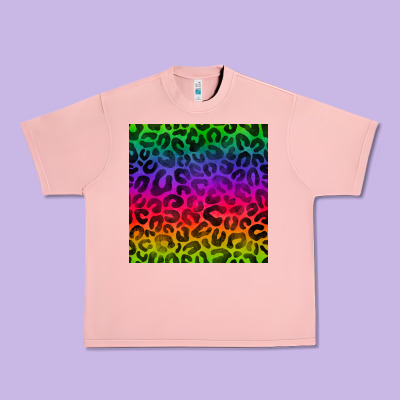 Colorful Leopard Seamless Pattern Urban Heavy Tee Designed By Bundleandbundleshop