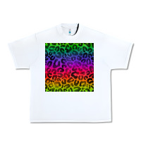 White colorful leopard seamless pattern Urban Heavy Tee - BundleAndBundleShop
