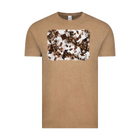 Vintage Coffee cowhide leopard background Vintage Tee - RanaPortraitStore