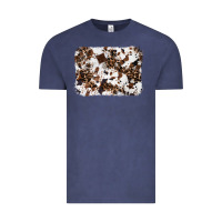 Vintage Denim cowhide leopard background Vintage Tee - RanaPortraitStore