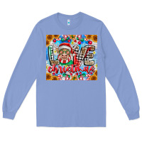 Colony Blue Love Christmas highland cow Long Sleeve Tee - CowhideDigitalArt