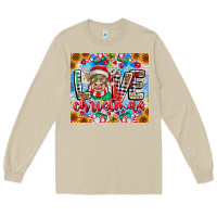 Mushroom Love Christmas highland cow Long Sleeve Tee - CowhideDigitalArt