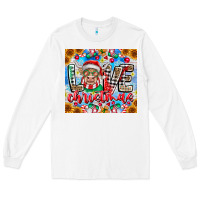 White Love Christmas highland cow Long Sleeve Tee - CowhideDigitalArt