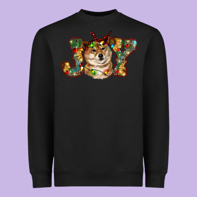 Shiba Inu Christmas Joy Heavyweight Sweatshirt Designed By Ranaportraitstore
