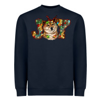 Navy shiba inu christmas joy Heavyweight Sweatshirt - RanaPortraitStore