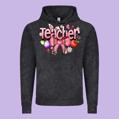 Easter Teacher Vintage Hoodie Designed By Cowhidedigitalart