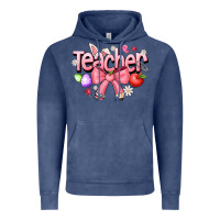 Vintage Denim easter teacher Vintage Hoodie - CowhideDigitalArt