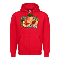 Red just peachy 2 Zipper Hoodie - JahusDesignShop