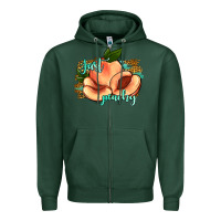 Sports Green just peachy 2 Zipper Hoodie - JahusDesignShop