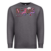 Charcoal Heather valentines day nurse Premium Sweatshirt - RanaPortraitStore