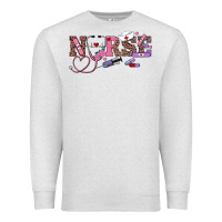 Oatmeal Heather valentines day nurse Premium Sweatshirt - RanaPortraitStore