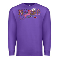 Purple valentines day nurse Premium Sweatshirt - RanaPortraitStore