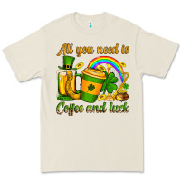 Bone St. Patrick's All you need is coffee and luck Premium Tee - OliviaCreatesArt