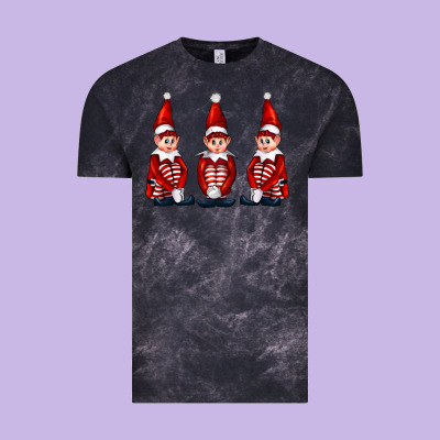 Christmas Elfs Vintage Tee Designed By Fadigitalartstudio