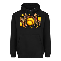 Black softball mom Heavyweight Hoodie - Jasminsmagicworld