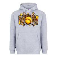 Heather Grey softball mom Heavyweight Hoodie - Jasminsmagicworld