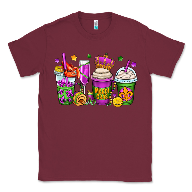 Mardi Gras Coffee Cups Classic Tee by OliviaCreatesArt | Teevron
